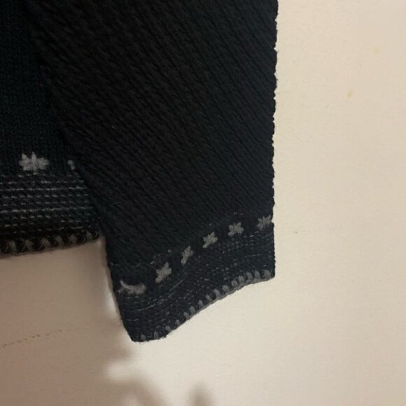 Marisa Christina 2003 Christmas Sweater Zip Cardigan Tree Sequin Holiday M - Picture 7 of 7